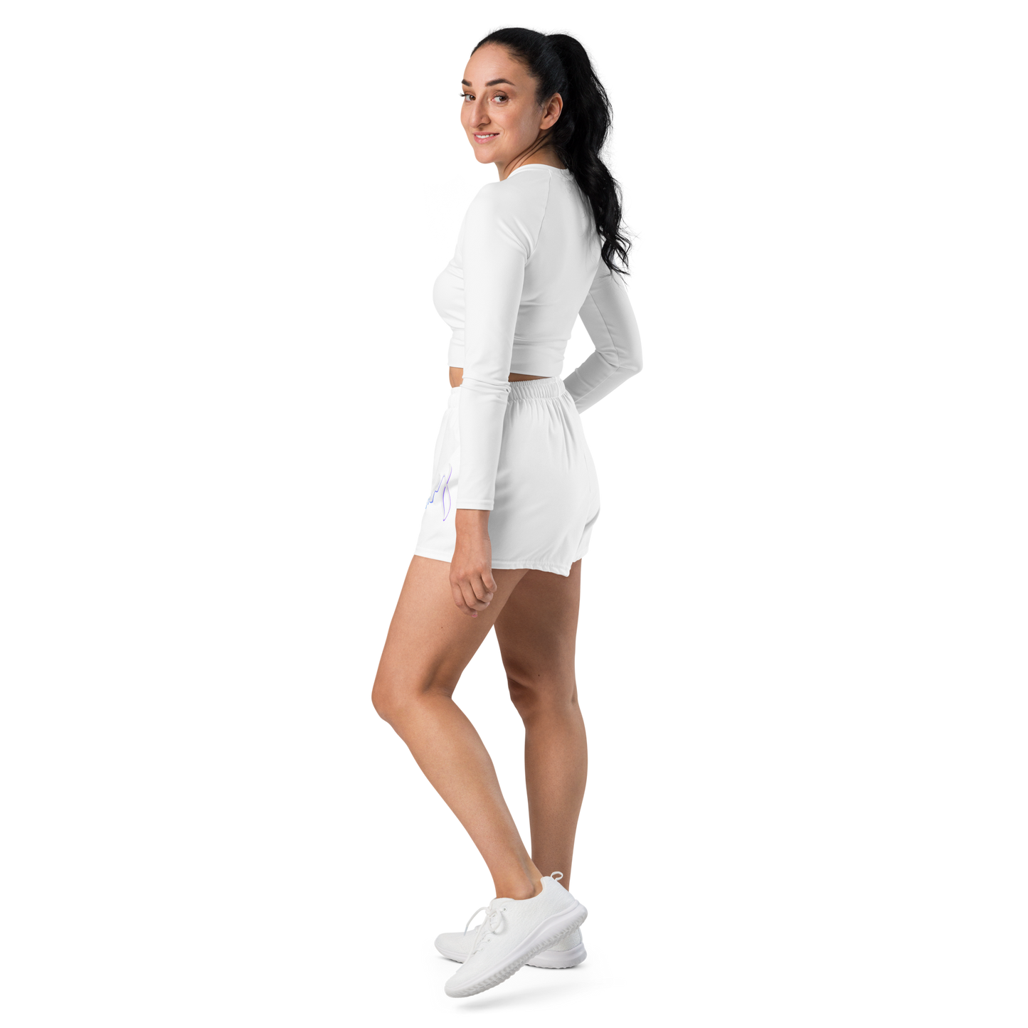 Minimal Moon Women’s White Athletic Shorts